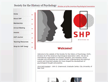 Tablet Screenshot of historyofpsych.org